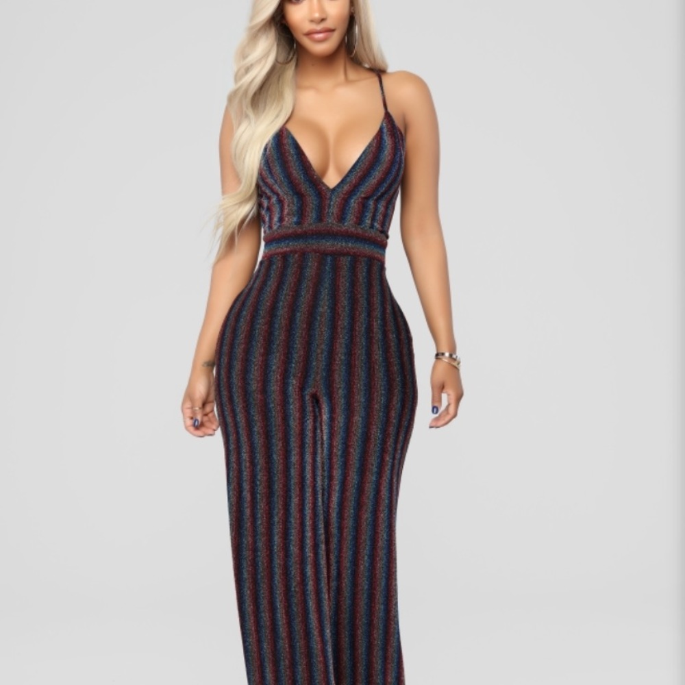 Fashion NOVA rainbow juimsuit